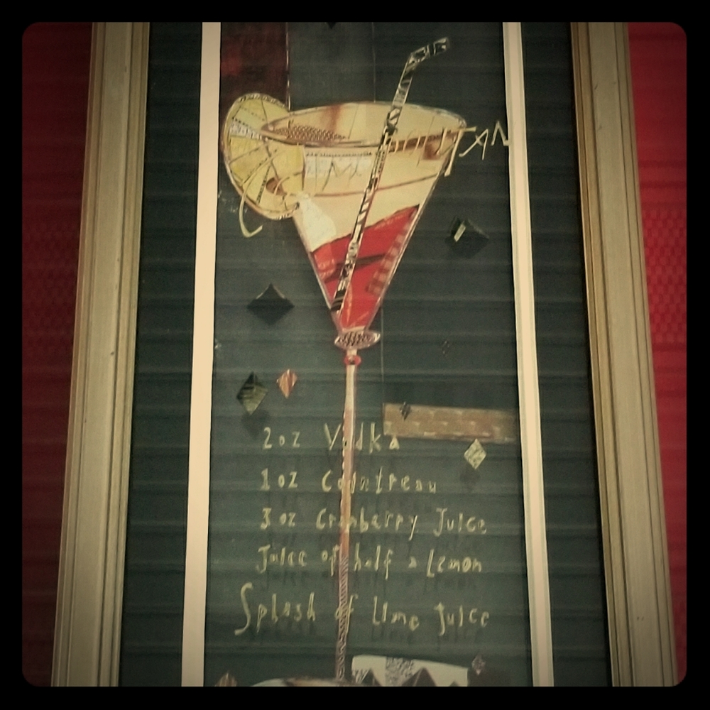 Cosmopolitan Shadow Box layered picture